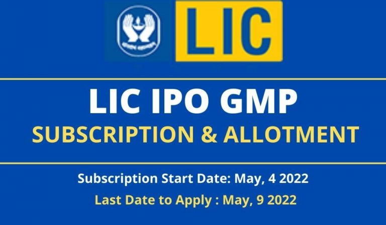 LIC IPO 2022 GMP Today