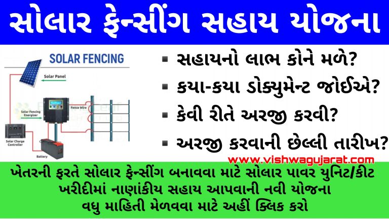 Solar Fencing Yojana Gujarat 2022| સોલાર પાવર યુનિટ કીટ @ikhedut.gujarat.gov.in
